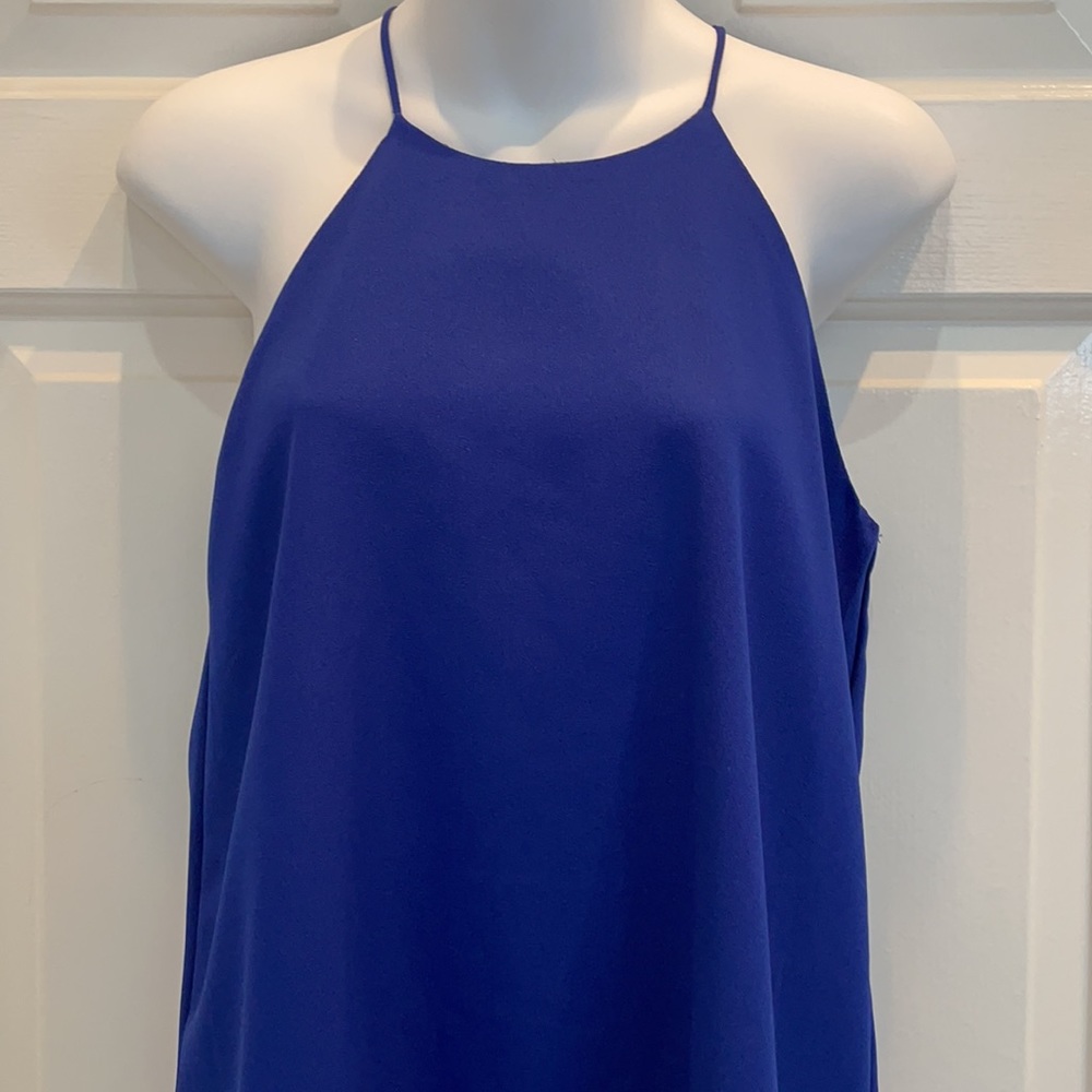 Paper Crane Flowy Blue Top